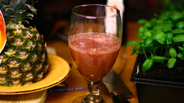 Růžovo - zelené Smoothie