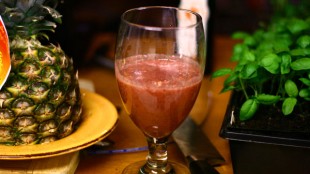 Růžovo - zelené Smoothie